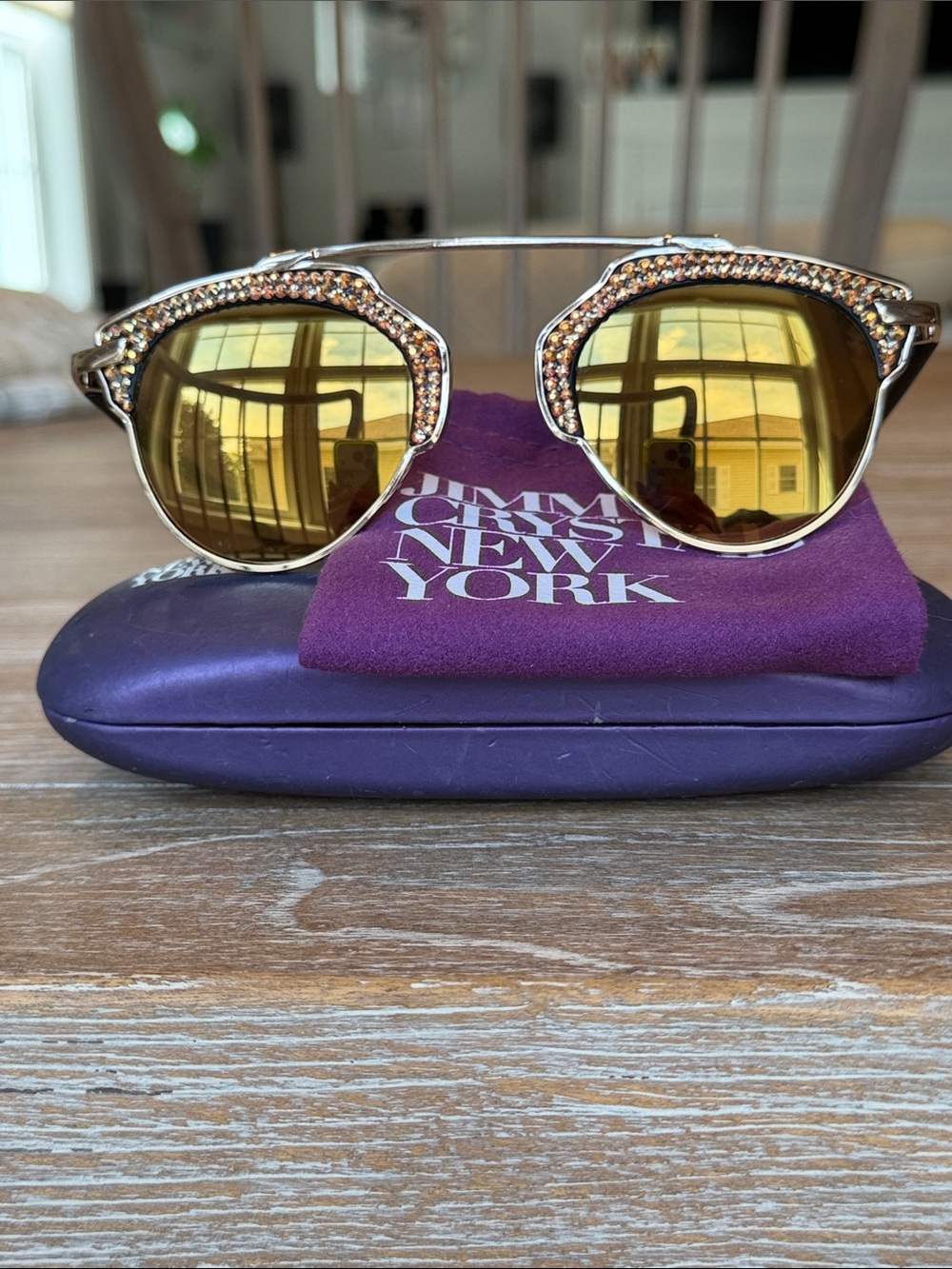 💛 Jimmy Crystal Sunglasses